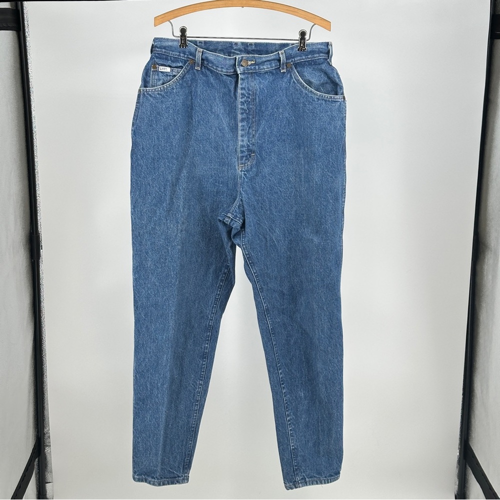 Vintage 80’s Women’s Lee Blue Denim Mom Jeans 18W‎ 16W